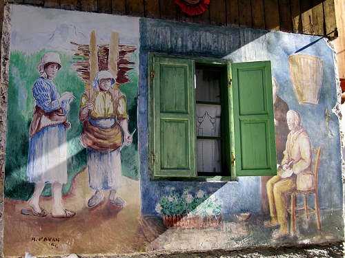 Cibiana di Cadore, i murales di Cibiana