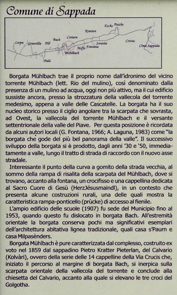 contrade e chiesette a Sappada Plodn