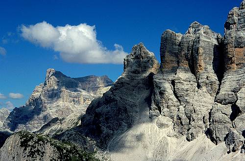 Civetta verso il Pelmo