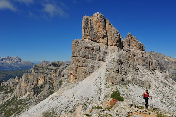 dai pressi del rifugio Nuvolau panorama sulle Dolomiti