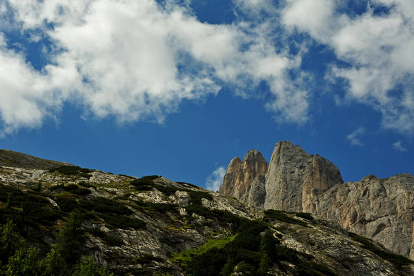 lago di Fedaia e ghiacciaio della Marmolada