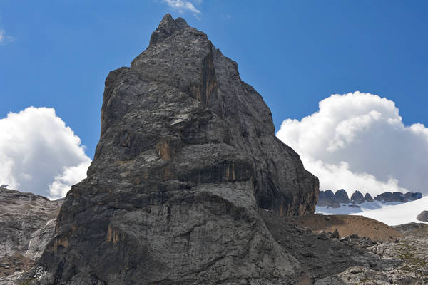 lago di Fedaia e ghiacciaio della Marmolada