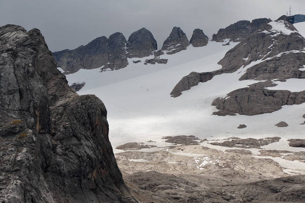 lago di Fedaia e ghiacciaio della Marmolada