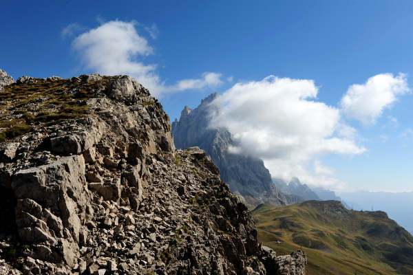 Trekking del Cristo Pensante, passo Rolle