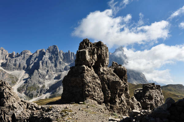 Trekking del Cristo Pensante, passo Rolle