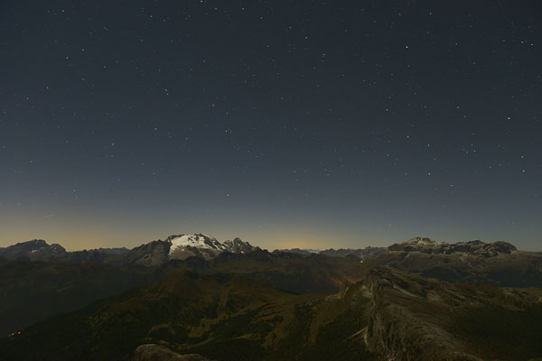 foto alba tramonto nelle Dolomiti dal Lagazuoi Piccolo