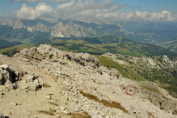 giro dei SetSass con salita a Cima SetSas, passo Valparola rifugio Pralongia