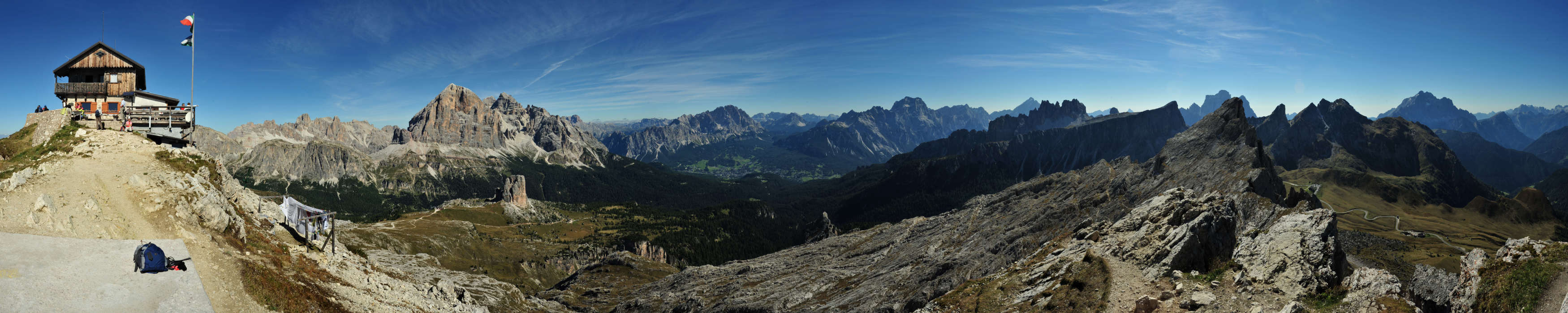 Dolomiti, rifugio Nuvolau