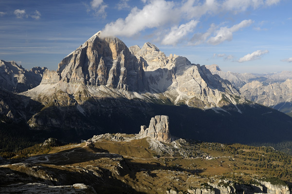 Dolomiti, fotografie panoramiche dal rifugio Nuvolau