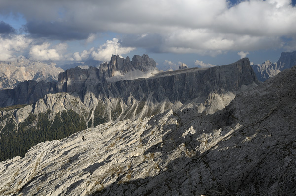 Dolomiti, fotografie panoramiche dal rifugio Nuvolau