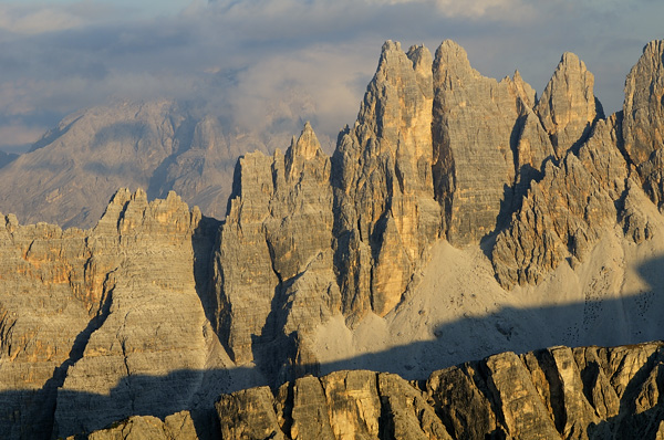 Dolomiti, fotografie panoramiche dal rifugio Nuvolau