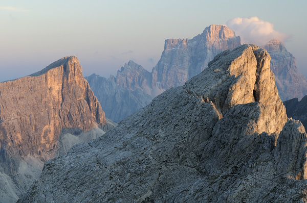 Dolomiti, fotografie panoramiche dal rifugio Nuvolau