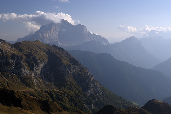 Dolomiti, fotografie panoramiche dal rifugio Nuvolau