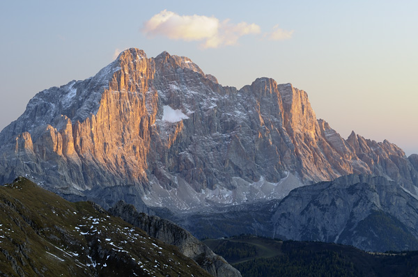 Dolomiti, fotografie panoramiche dal rifugio Nuvolau