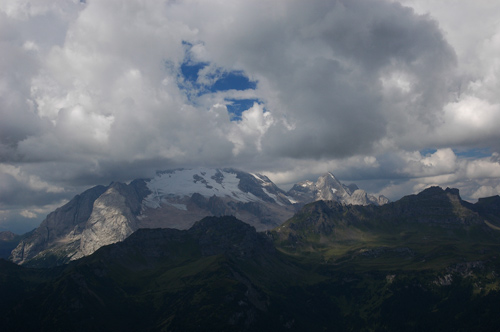 Col di Lana - Marmolada dalla vetta del Col di Lana