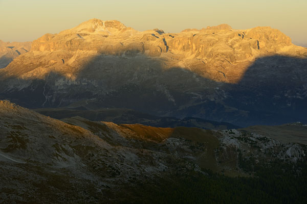foto alba tramonto nelle Dolomiti dal Lagazuoi Piccolo
