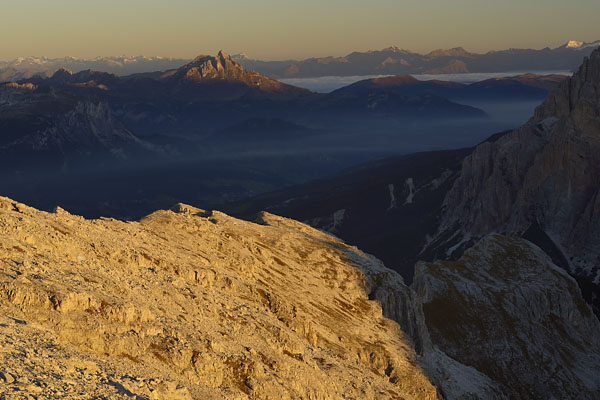 foto alba tramonto nelle Dolomiti dal Lagazuoi Piccolo