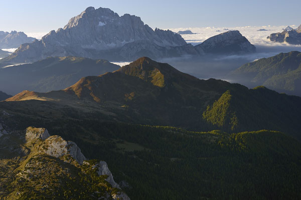 foto alba tramonto nelle Dolomiti dal Lagazuoi Piccolo