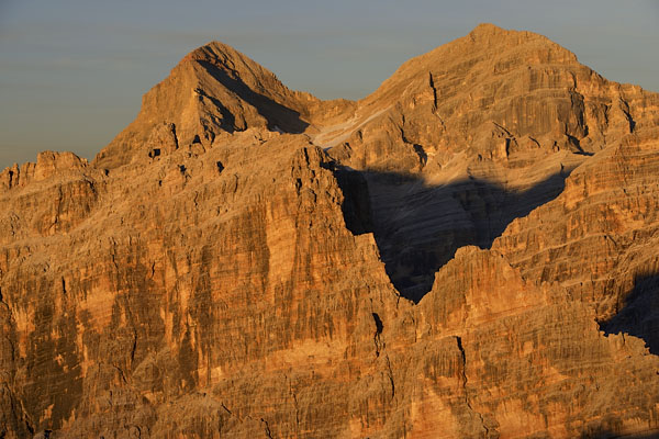 foto alba tramonto nelle Dolomiti dal Lagazuoi Piccolo