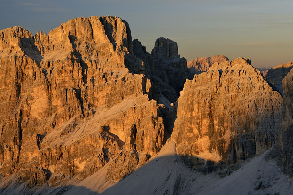 foto alba tramonto nelle Dolomiti dal Lagazuoi Piccolo