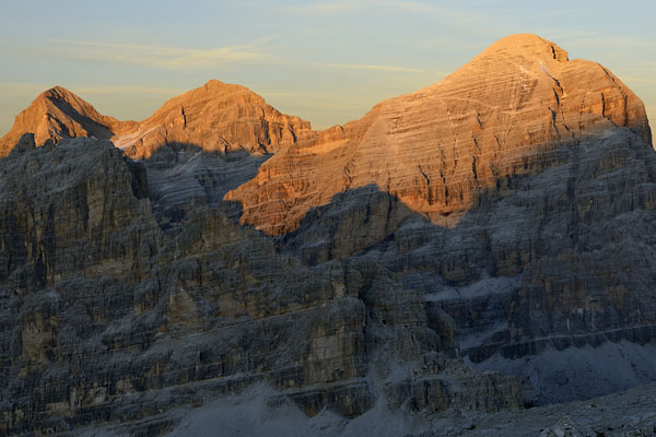 foto alba tramonto nelle Dolomiti dal Lagazuoi Piccolo