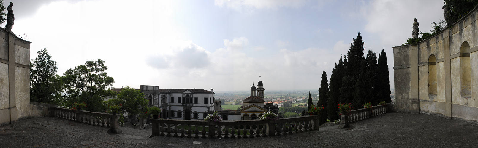 Monselice, esedra di Villa Duodo, Colli Euganei