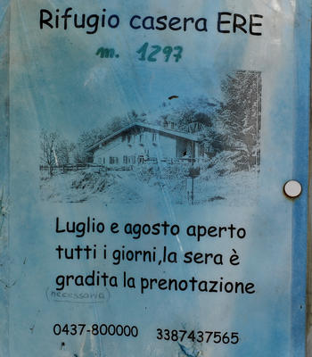 Rifugio Casera Le Ere a Roncoi di San Gregorio nelle Alpi