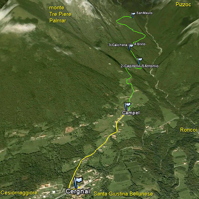 Cergnai, San Mauro in Monte di Val Scura