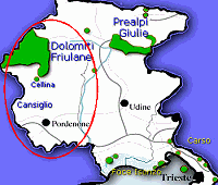 mappa Provincia di Pordenone
