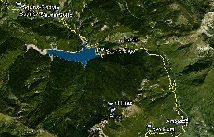 lago di Sauris e la forra del Lumiei