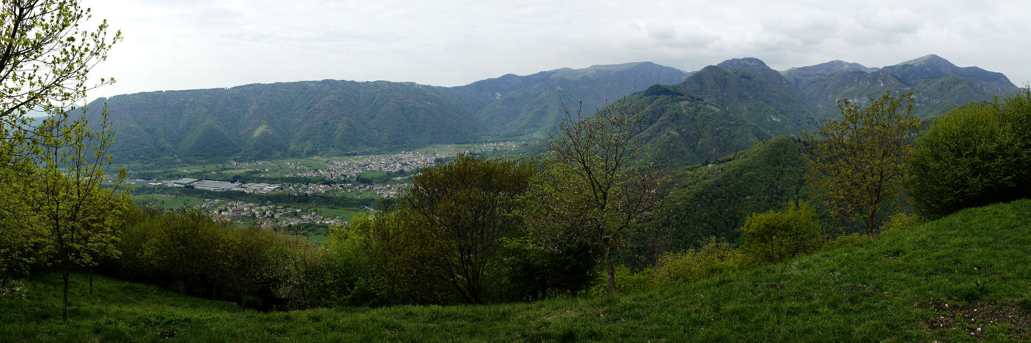 Valle di Alano di Piave, Quero, Monte Grappa - fotografia panoramica