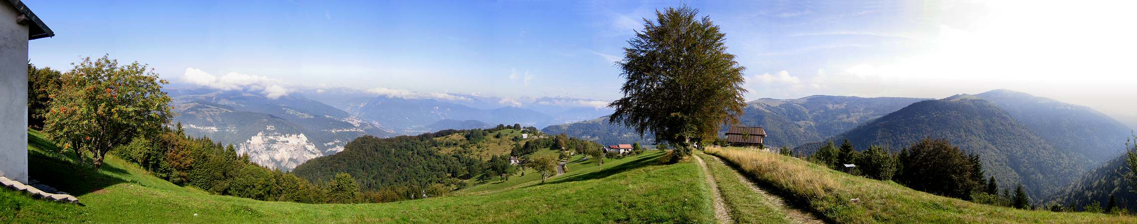 Magnola, dorsale Asolone monte Grappa, fotografia panoramica