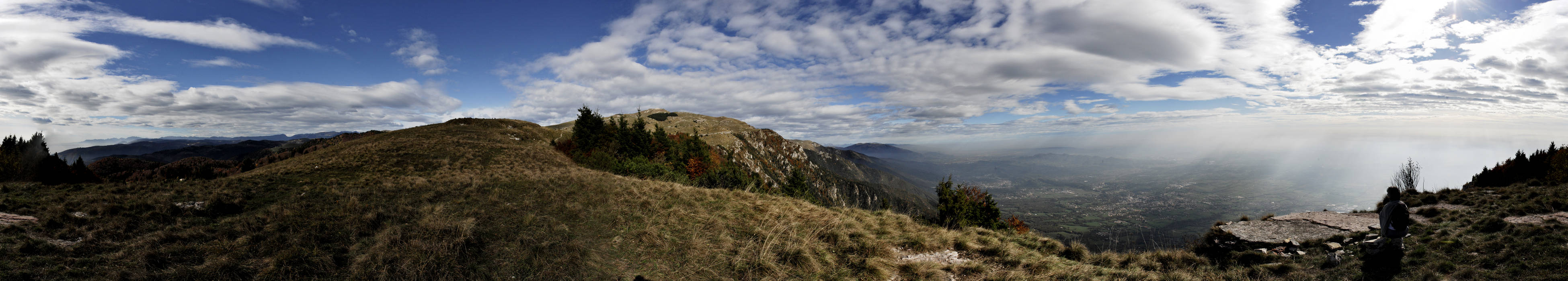 Monte Grappa, cima Grappa e pianura veneta - foto panoramica