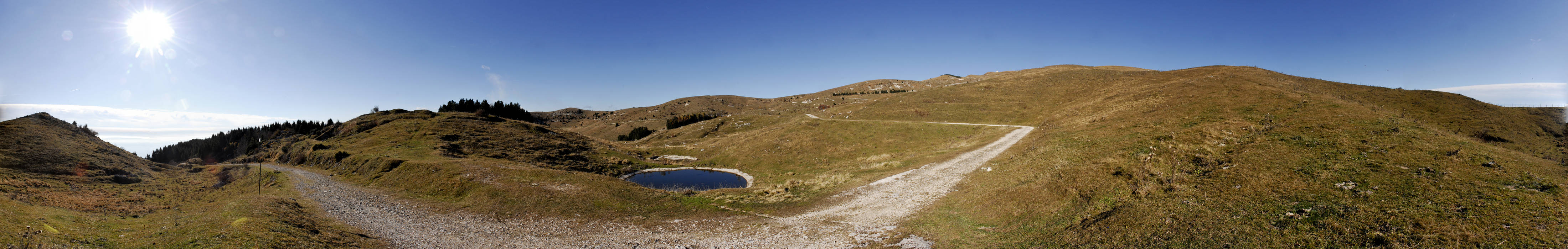 Monte Grappa, malga Meda - fotografia panoramica