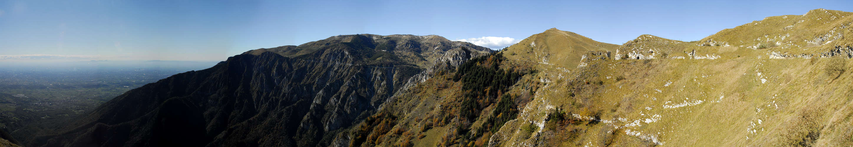 Meatte, Boccaor, Archeson, Valle San Liberale, Monte Grappa - fotografia panoramica