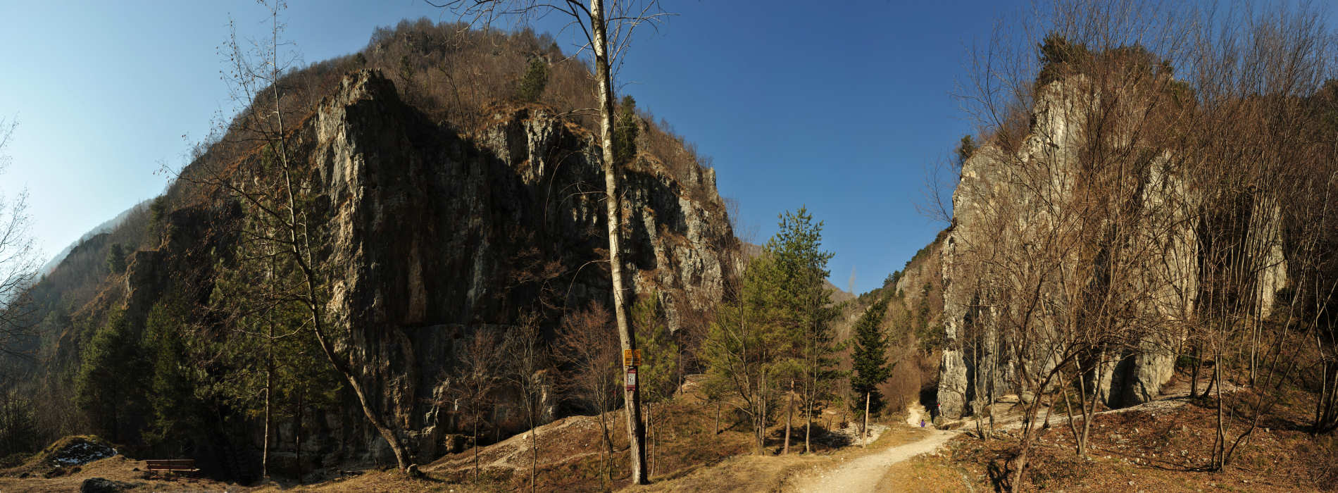 palestra di roccia falesie di Valle Santa Felicita - fotografia panoramica