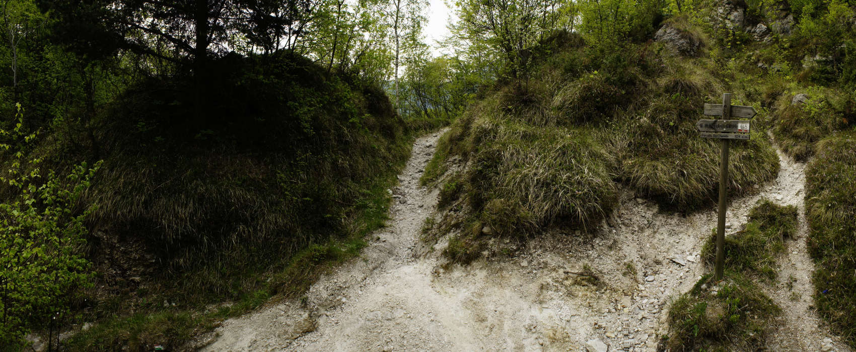 forcella San Daniele Alano di Piave, Montee Grappa