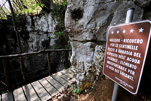 sistema fortificato di Col Andreon, zona Camposolagna sul Monte Grappa