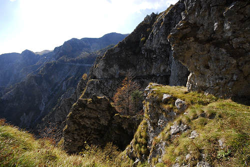 mulattiera del Boccaor, Archeson, Meatte, Val delle Mure, Valle San Liberale - Monte Grappa