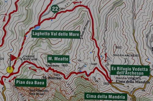 mulattiera del Boccaor, Archeson, Meatte, Val delle Mure, Valle San Liberale - Monte Grappa