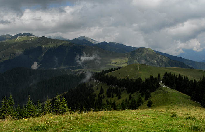 salita al monte Coppolo dal passo del Brocon
