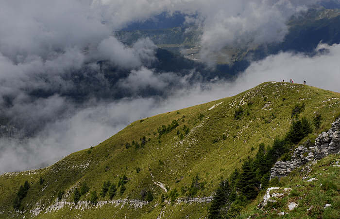 salita al monte Coppolo dal passo del Brocon