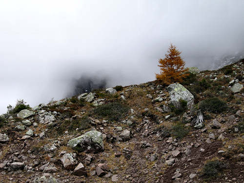 Lago delle Buse in alta Val Cadino al Manghen, Fiemme Lagorai