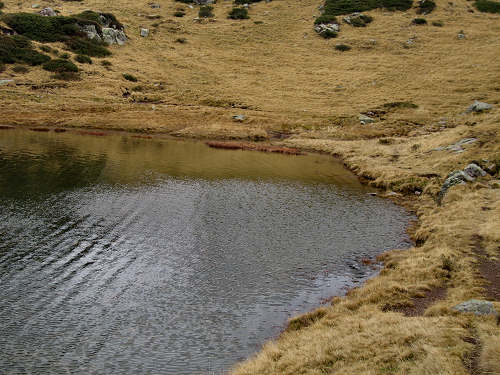 Lago delle Buse in alta Val Cadino al Manghen, Fiemme Lagorai