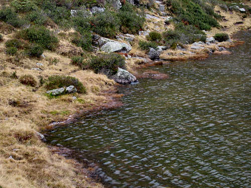 Lago delle Buse in alta Val Cadino al Manghen, Fiemme Lagorai