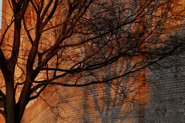 Tramonto invernale sulle Mura Medioevali di Cittadella