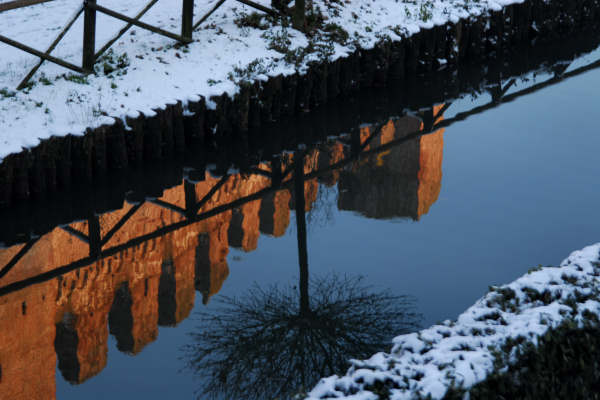 Tramonto invernale sulle Mura Medioevali di Cittadella