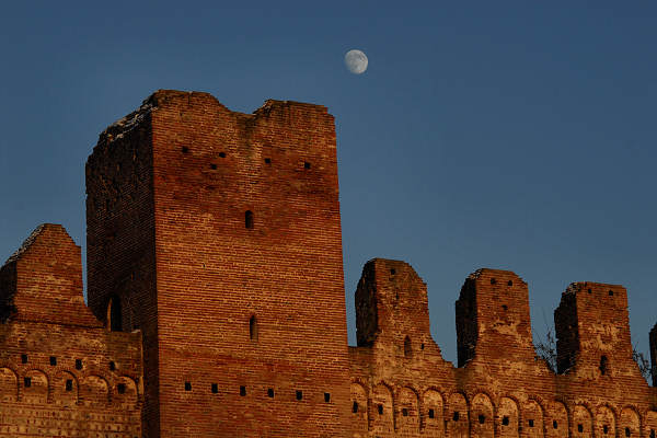 Tramonto invernale sulle Mura Medioevali di Cittadella