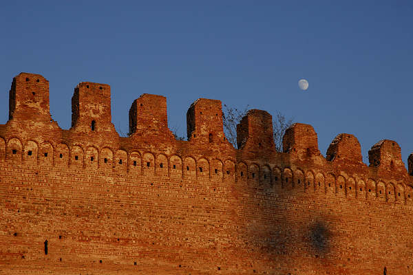 Tramonto invernale sulle Mura Medioevali di Cittadella