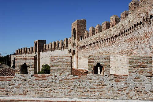 camminamento di ronda sulle mura di Cittadella